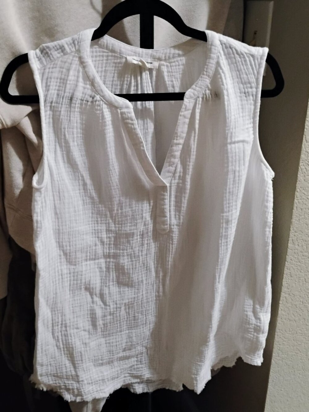 Beach lunch lounge Linen like short sleeve tunic